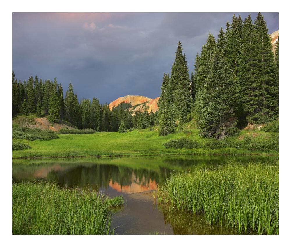 Red Mountain Reflected In Pond, San Juan Mountains, Colorado-Paper Art-24X20.26