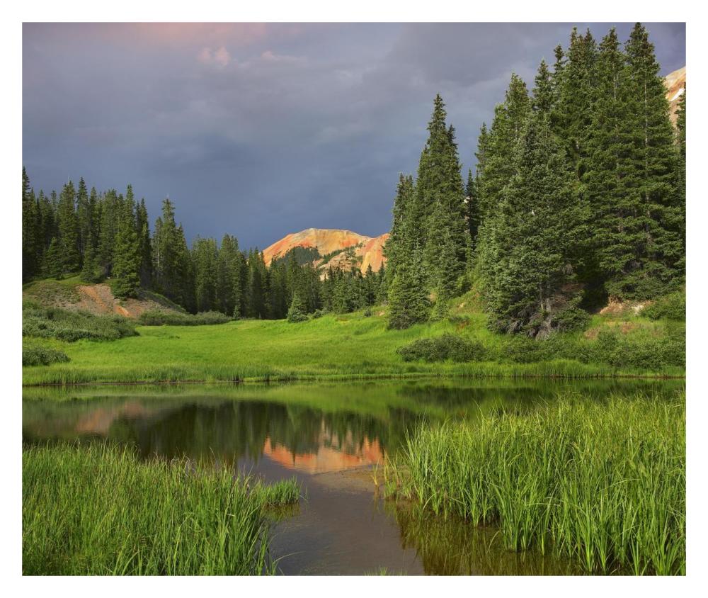 Red Mountain Reflected In Pond, San Juan Mountains, Colorado-Paper Art-32X26.9