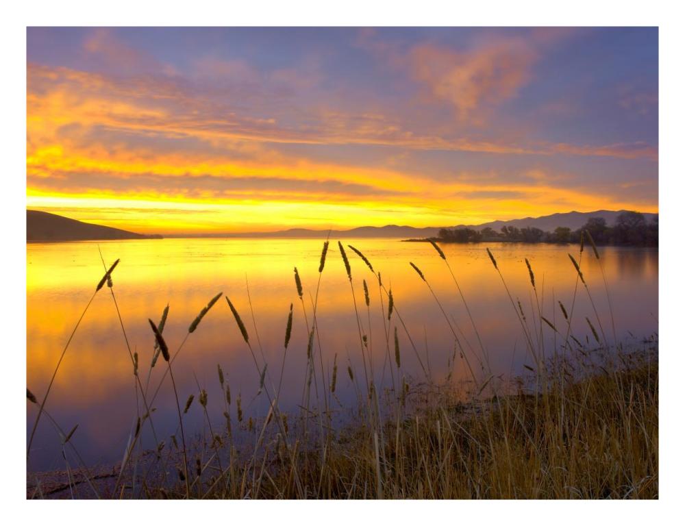 Sunrise At San Luis Reservoir, San Joaquin Valley, California-Paper Art-26X20