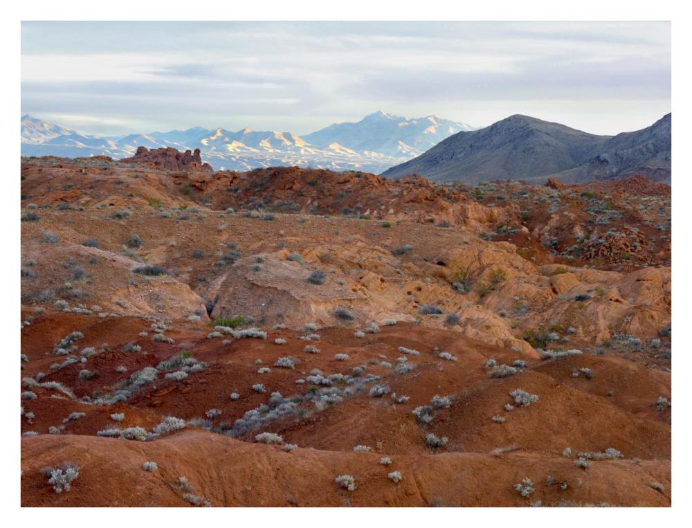 Black Mountains Surrounding Valley Of Fire State Park, Nevada-Paper Art-34X26