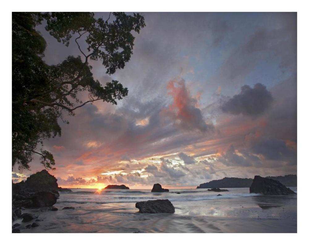Beach And Coastline, Manuel Antonio National Park, Costa Rica-Paper Art-26X20