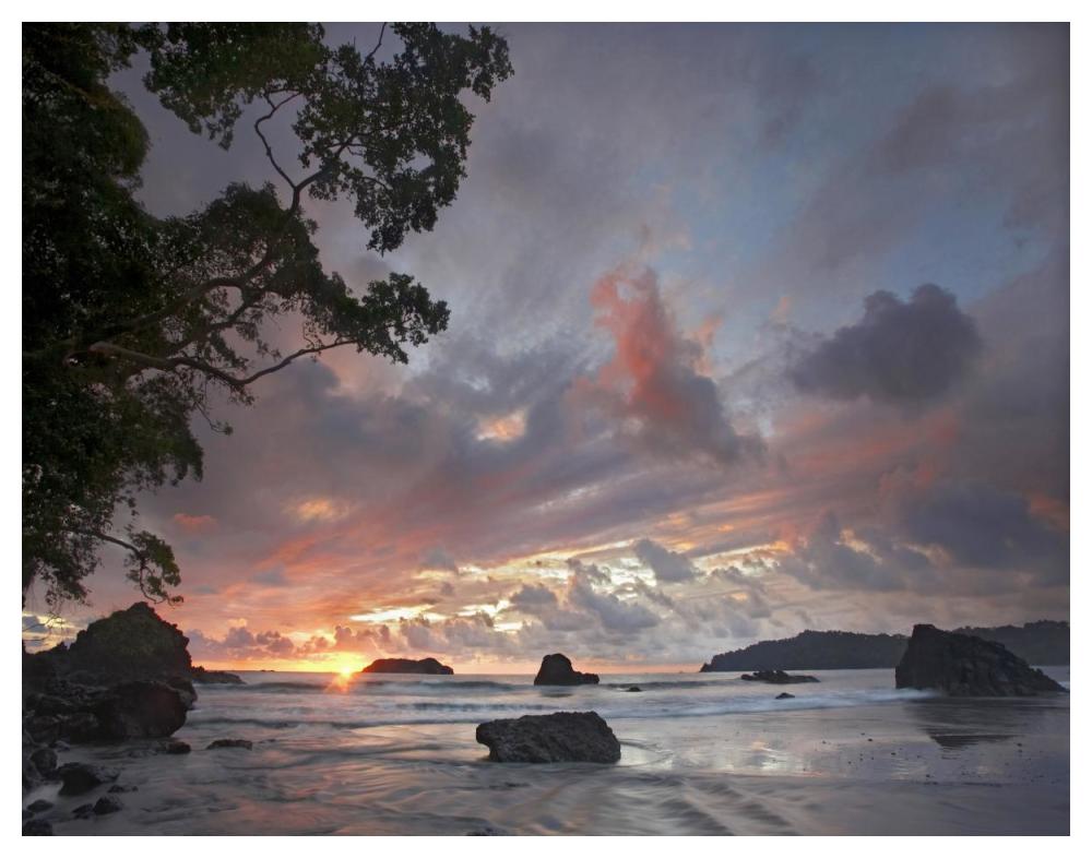 Beach And Coastline, Manuel Antonio National Park, Costa Rica-Paper Art-50X38