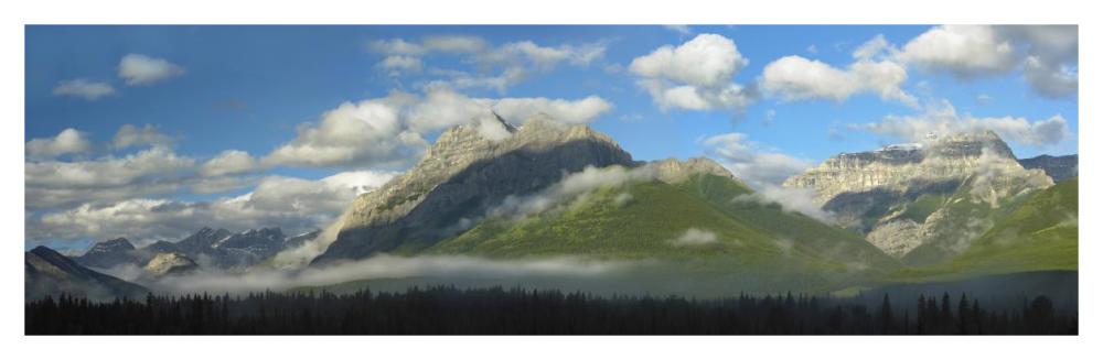 Panoramic View Of Mt Kidd, Kananaskis Country, Alberta, Canada-Paper Art-46X15.2