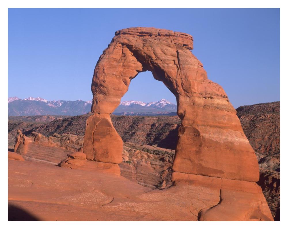 Delicate Arch And La Sal Mountains, Arches National Park, Utah-Paper Art-37X30