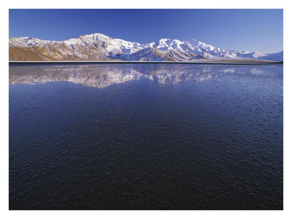 Flooded Racetrack Playa, Death Valley National Park, California-Paper Art-34X26