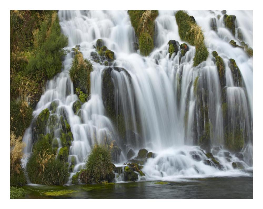 Waterfall, Niagara Springs, Thousand Springs State Park, Idaho.-Paper Art-26X20