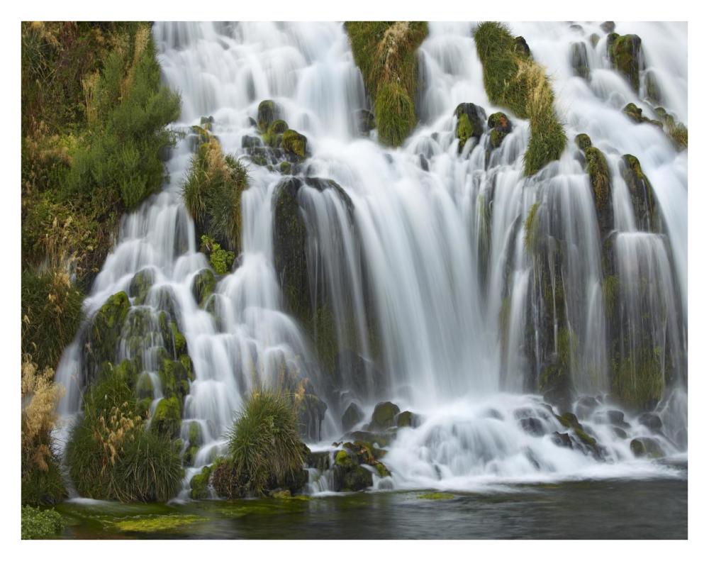 Waterfall, Niagara Springs, Thousand Springs State Park, Idaho.-Paper Art-34X26