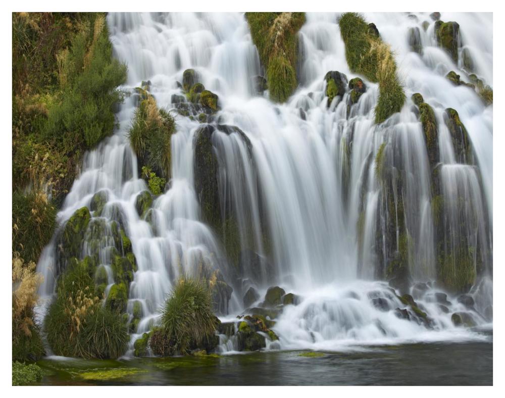 Waterfall, Niagara Springs, Thousand Springs State Park, Idaho.-Paper Art-42X32