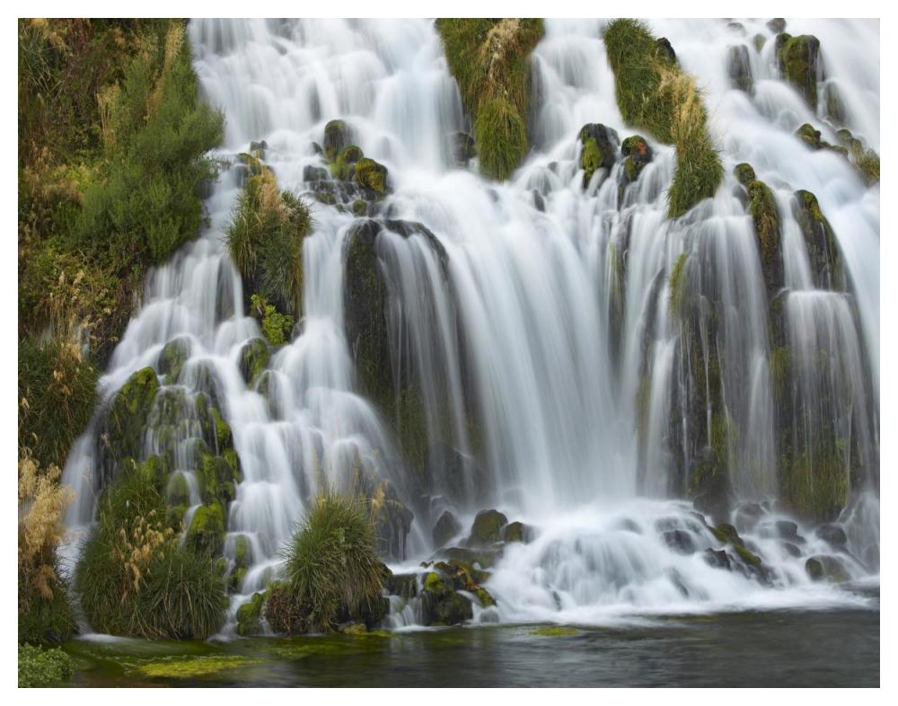 Waterfall, Niagara Springs, Thousand Springs State Park, Idaho.-Paper Art-50X38