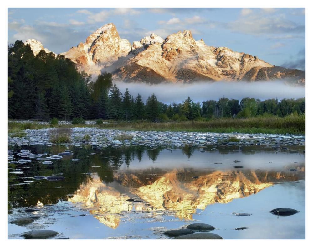 Pond Reflecting Grand Tetons, Grand Teton National Park, Wyoming-Paper Art-42X32