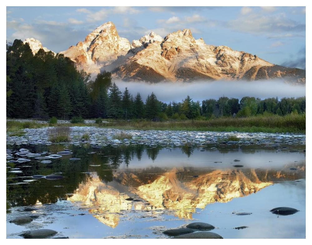 Pond Reflecting Grand Tetons, Grand Teton National Park, Wyoming-Paper Art-50X38