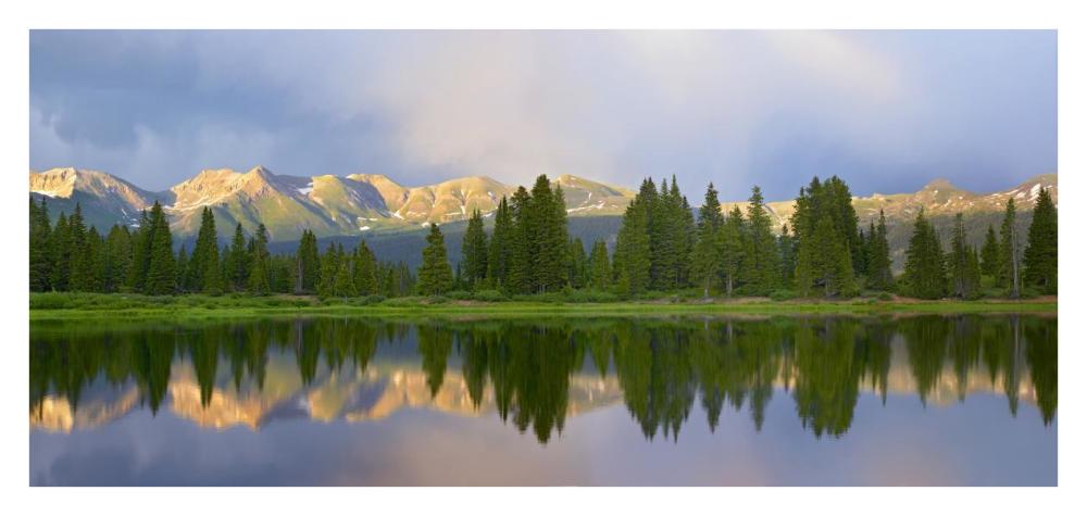 Panorama Of West Needle Mountains, Weminuche Wilderness, Colorado-Paper Art-38X18.2