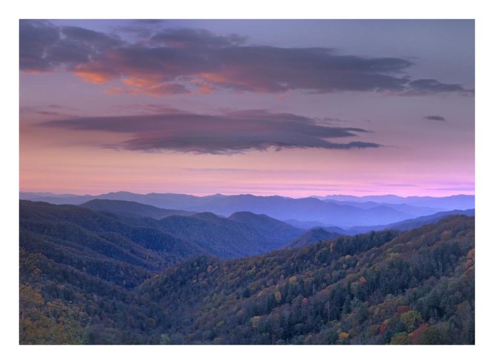 Newfound Gap, Great Smoky Mountains National Park, North Carolina-Paper Art-26X20
