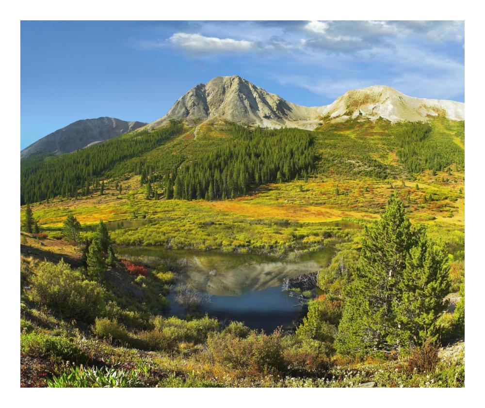 Pond And Green Mountain, Green Mountain National Forest, Colorado-Paper Art-24X20.26
