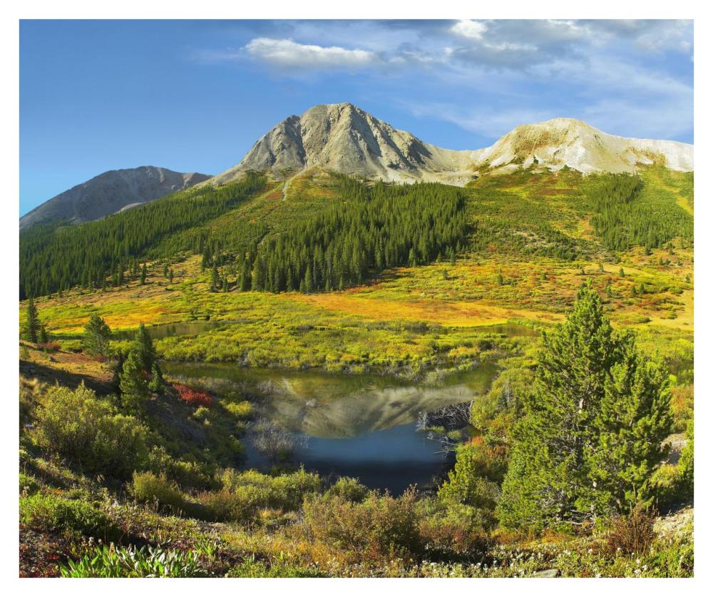 Pond And Green Mountain, Green Mountain National Forest, Colorado-Paper Art-38X31.88