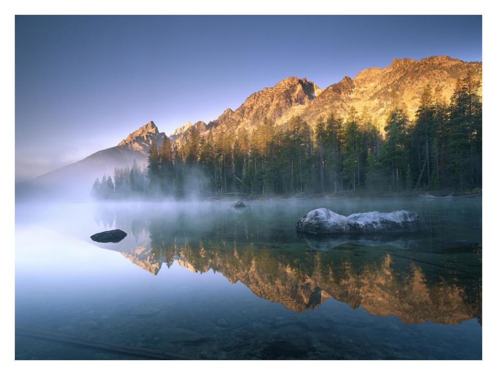 The Teton Range At String Lake, Grand Teton National Park, Wyoming-Paper Art-34X26