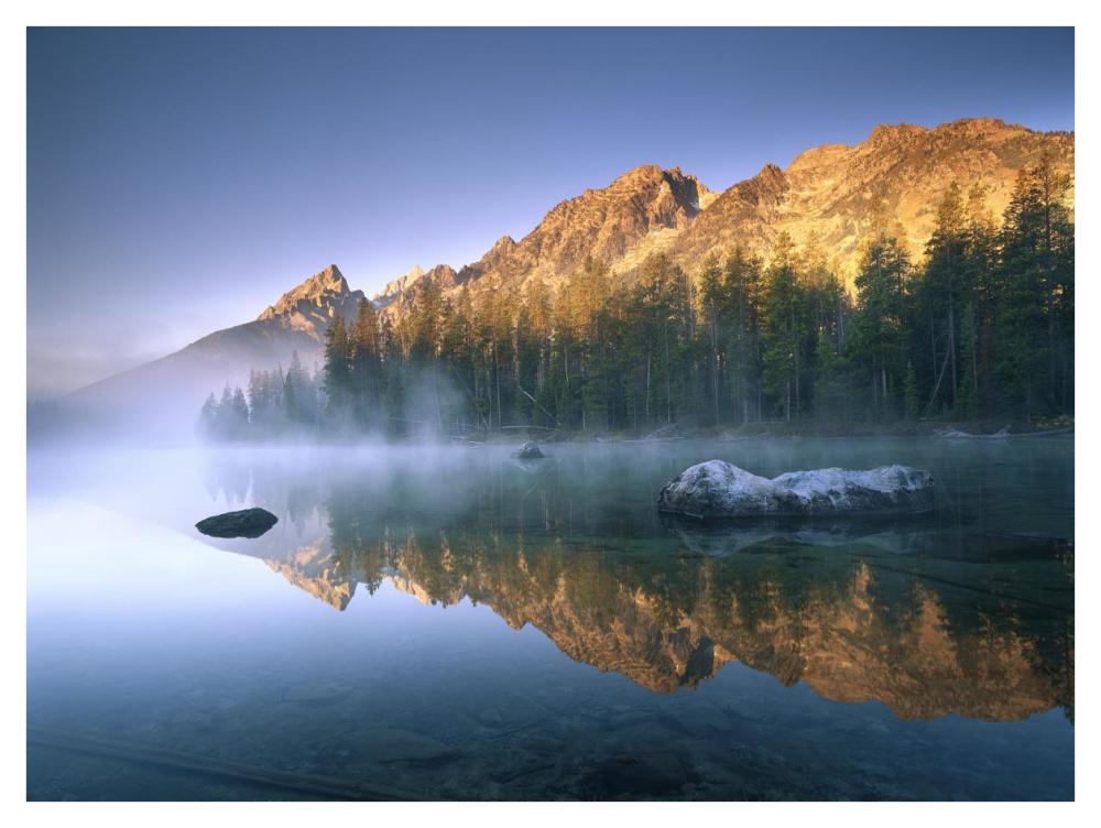 The Teton Range At String Lake, Grand Teton National Park, Wyoming-Paper Art-42X32