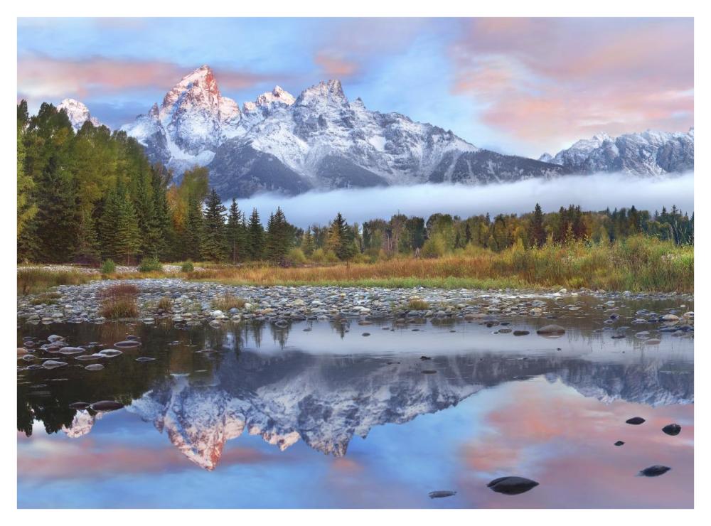 Grand Tetons Reflected In Lake, Grand Teton National Park, Wyoming-Paper Art-42X32