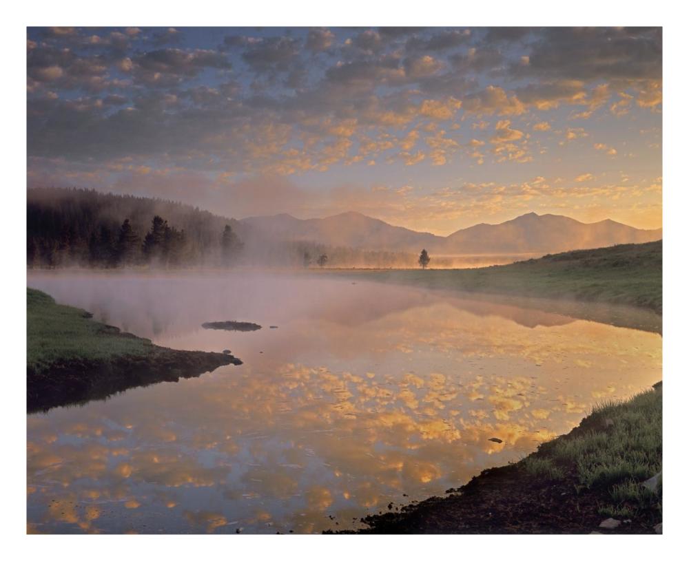 Absaroka Range From Alum Creek, Yellowstone National Park, Wyoming-Paper Art-26X22