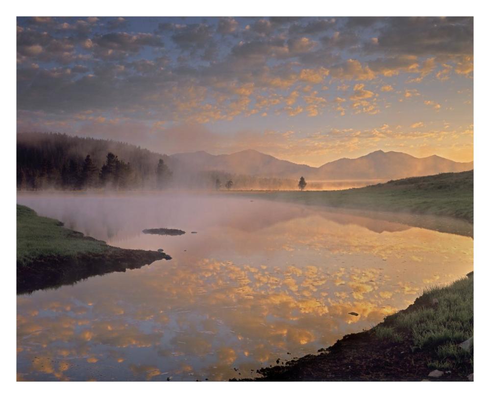 Absaroka Range From Alum Creek, Yellowstone National Park, Wyoming-Paper Art-30X24