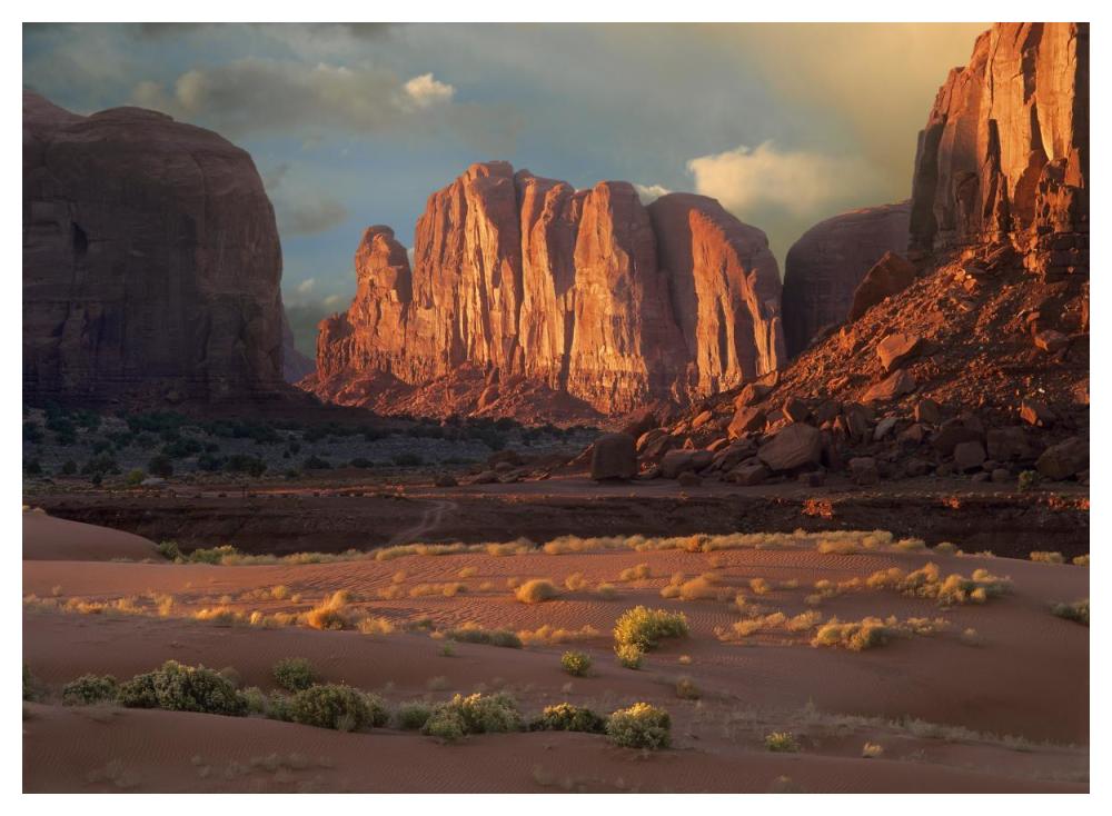 Camel Butte Rising From The Desert Floor, Monument Valley, Arizona-Paper Art-50X38
