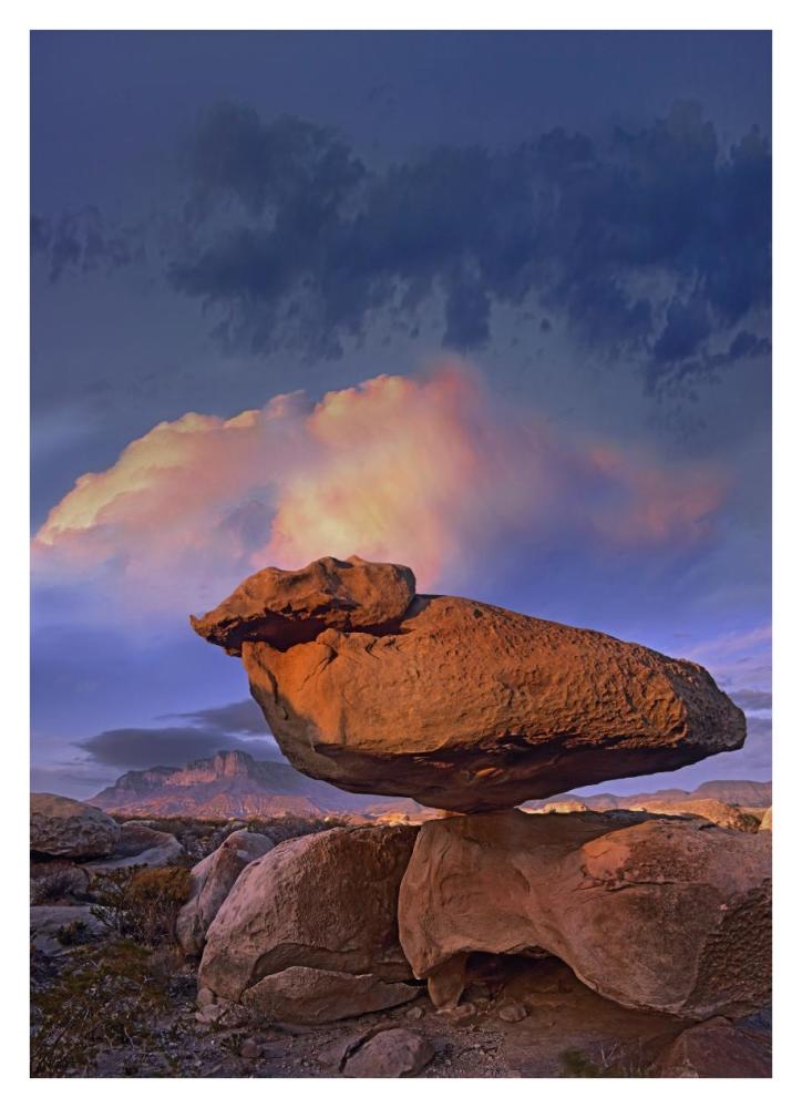 Balancing Rock Formation, Guadalupe Mountains National Park, Texas-Paper Art-27.56X38
