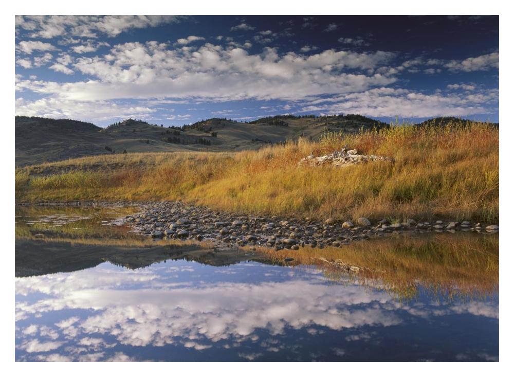 Absaroka Range And Slough Creek, Yellowstone National Park, Wyoming-Paper Art-18X14