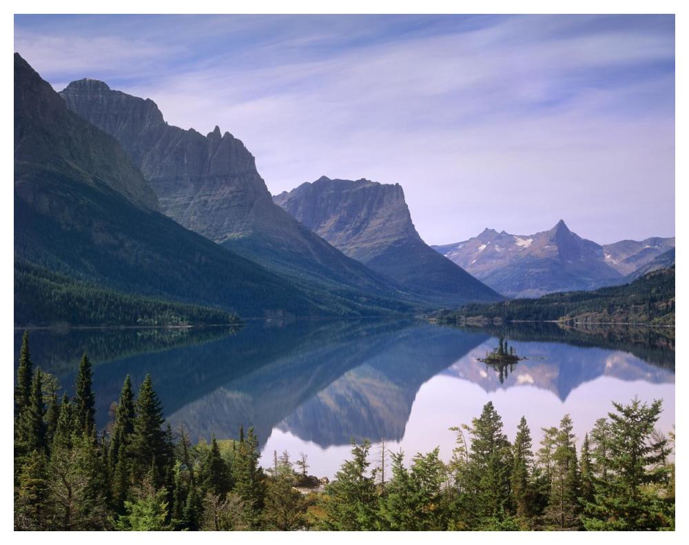 Wild Goose Island In St Mary'S Lake, Glacier National Park, Montana-Paper Art-50X38