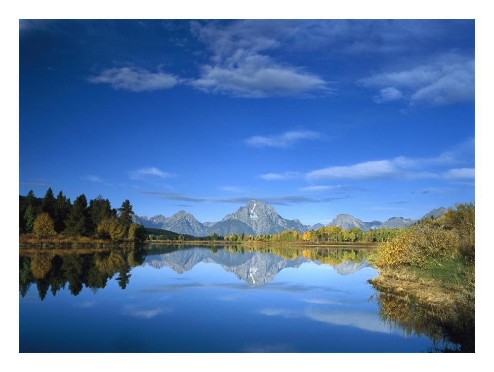 Mt Moran Reflected In Oxbow Bend, Grand Teton National Park, Wyoming-Paper Art-26X20