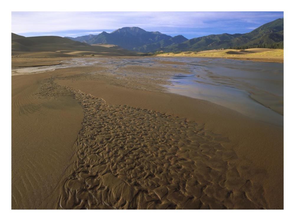 Patterns In Stream Bed, Great Sand Dunes National Monument, Colorado-Paper Art-26X20