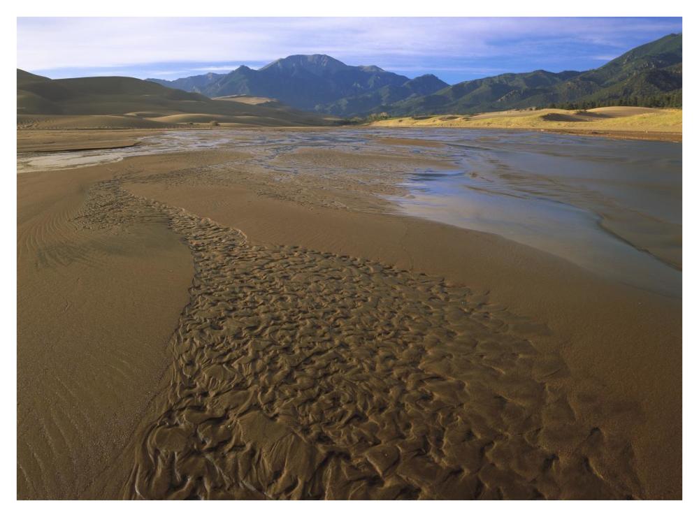 Patterns In Stream Bed, Great Sand Dunes National Monument, Colorado-Paper Art-42X32