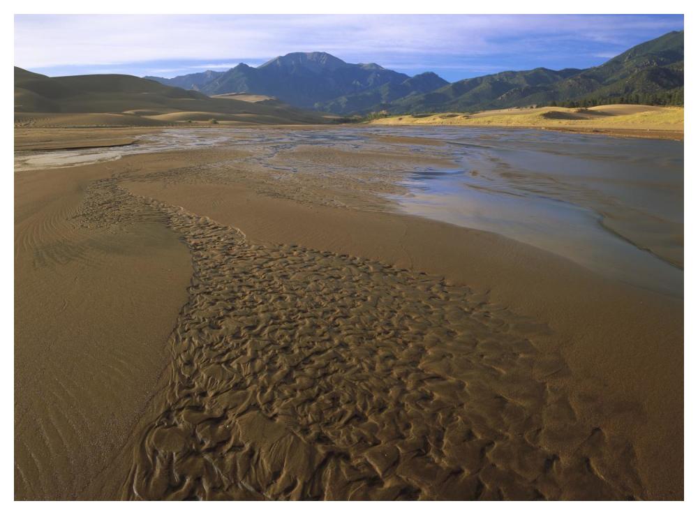 Patterns In Stream Bed, Great Sand Dunes National Monument, Colorado-Paper Art-50X38