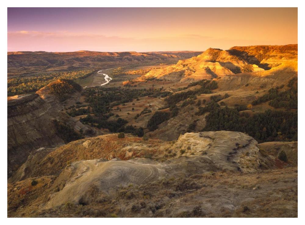 Little Missouri River, Theodore Roosevelt National Park, North Dakota-Paper Art-42X32