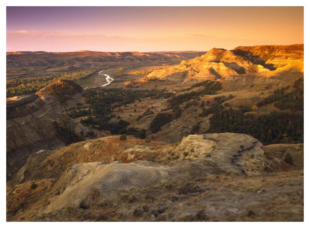 Little Missouri River, Theodore Roosevelt National Park, North Dakota-Paper Art-50X38