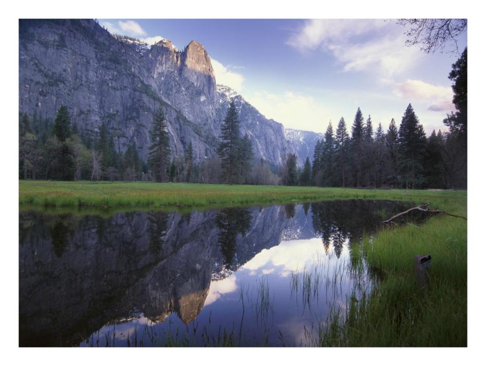 Sentinel Rock, Reflected In Water, Yosemite National Park, California-Paper Art-26X20