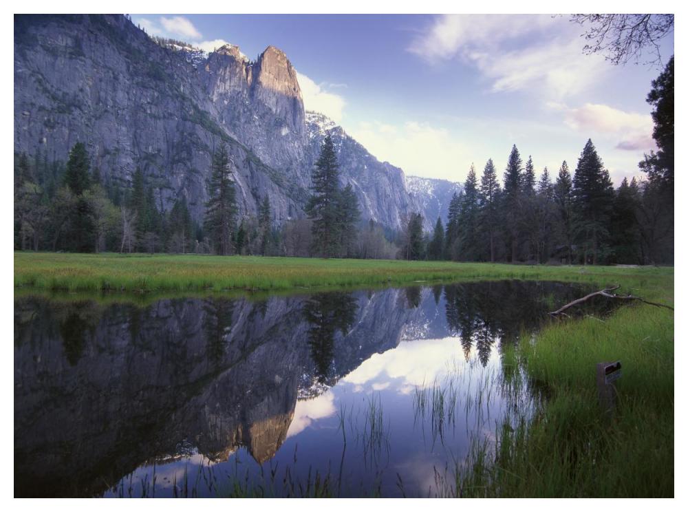 Sentinel Rock, Reflected In Water, Yosemite National Park, California-Paper Art-50X38