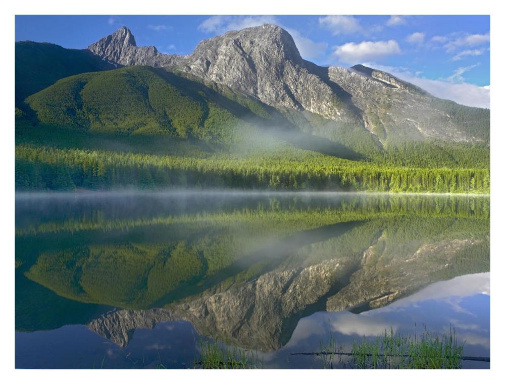 The Wedge Overlooking Wedge Pond, Kananaskis Country, Alberta, Canada-Paper Art-18X14