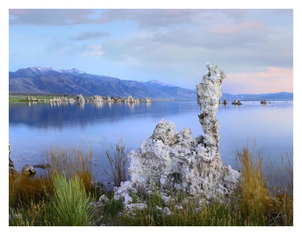 Wind And Rain Eroded Tufa Towers Along Shore Of Mono Lake, California-Paper Art-18X14