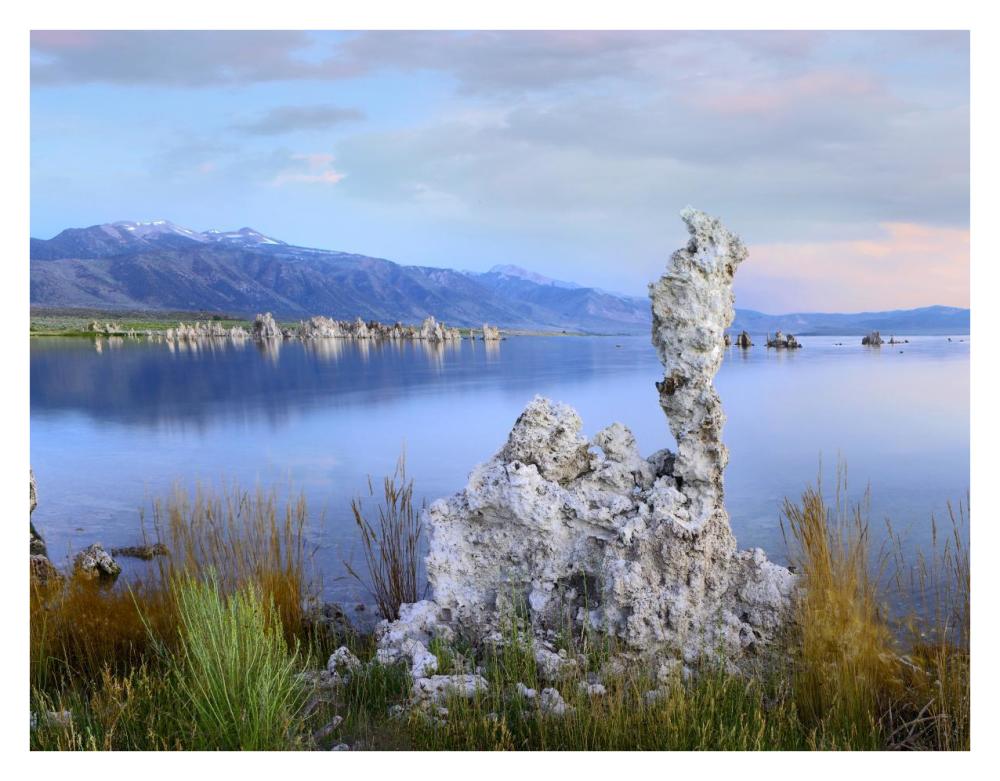 Wind And Rain Eroded Tufa Towers Along Shore Of Mono Lake, California-Paper Art-34X26