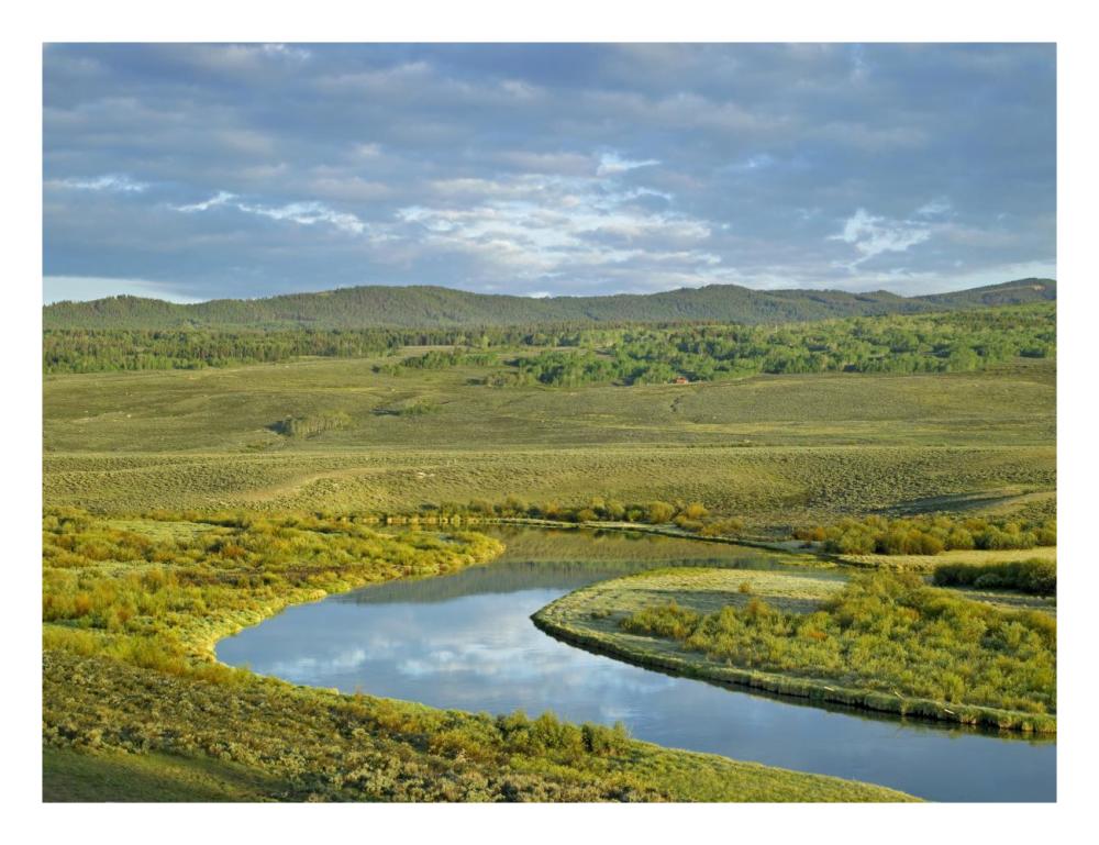 Cloudy Skies Over Green River, Bridger-Teton National Forest, Wyoming-Paper Art-26X20
