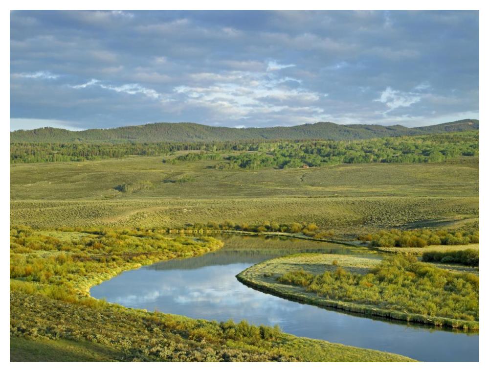 Cloudy Skies Over Green River, Bridger-Teton National Forest, Wyoming-Paper Art-50X38