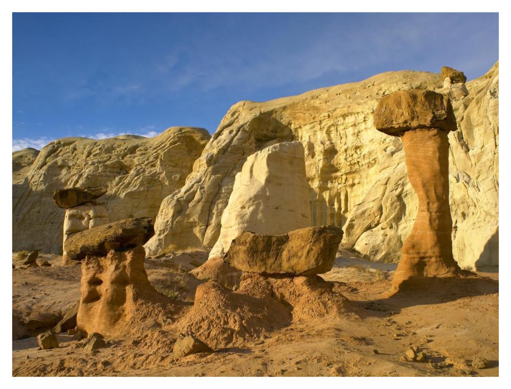 Toadstool Caprocks, Grand Staircase, Escalante National Monument, Utah-Paper Art-42X32