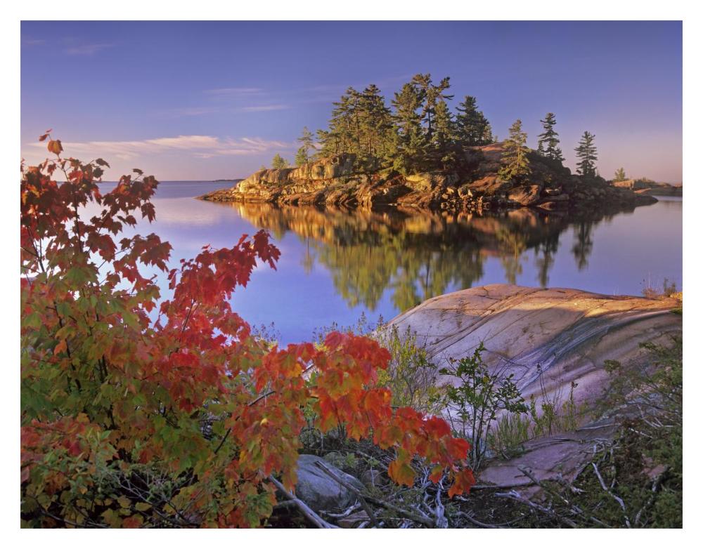 Island In Georgian Bay, Lake Huron, Killarney Provincial Park, Ontario-Paper Art-18X14