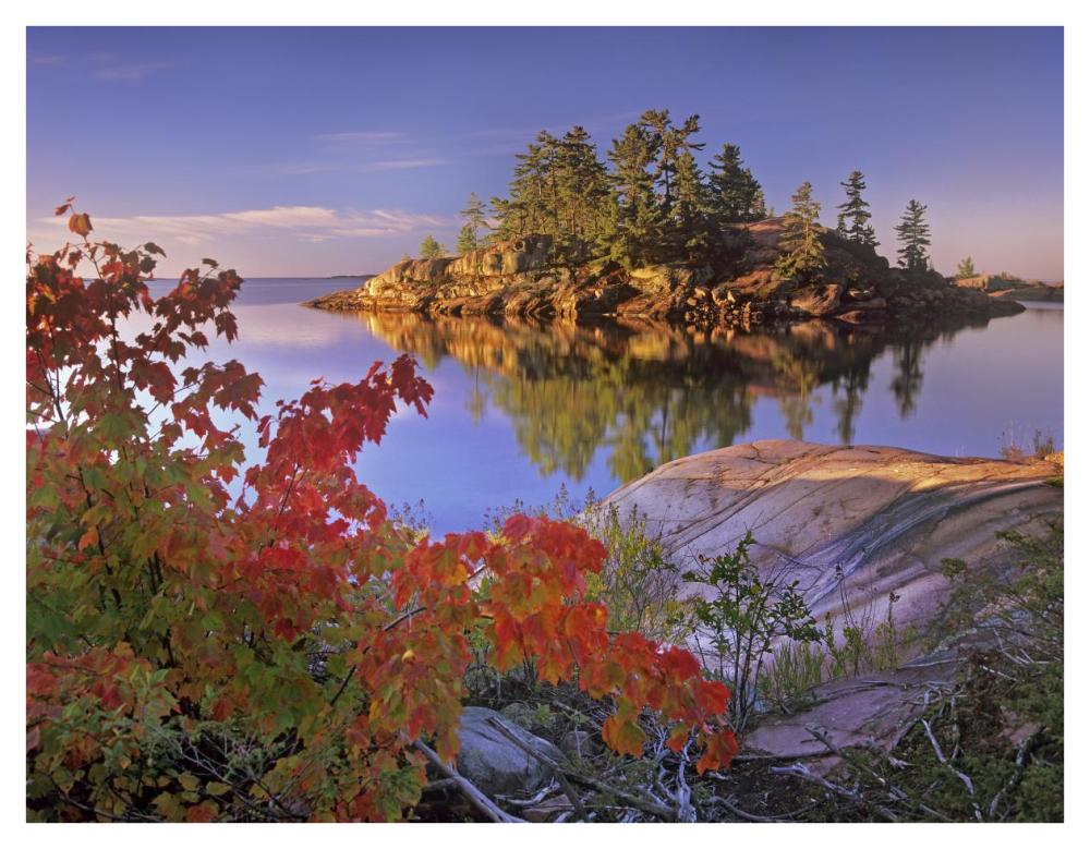 Island In Georgian Bay, Lake Huron, Killarney Provincial Park, Ontario-Paper Art-42X32