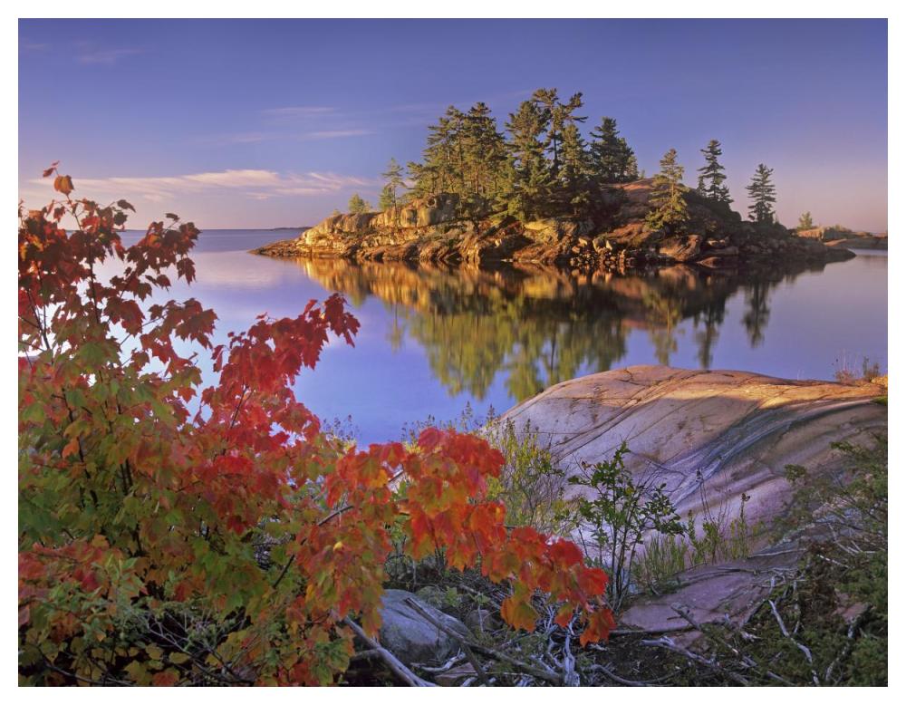 Island In Georgian Bay, Lake Huron, Killarney Provincial Park, Ontario-Paper Art-50X38