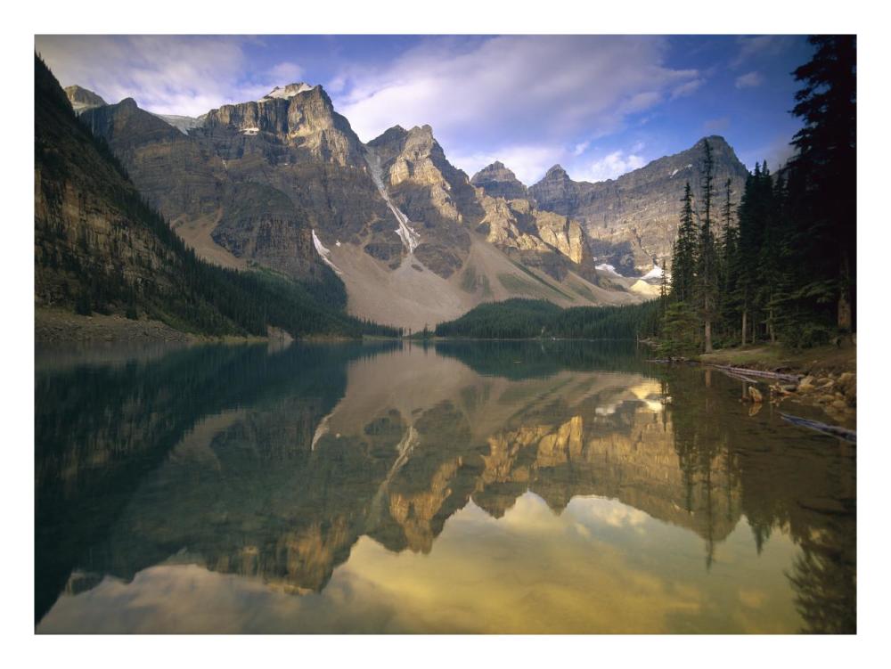 Wenkchemna Peaks And Moraine Lake, Banff National Park, Alberta, Canada-Paper Art-26X20