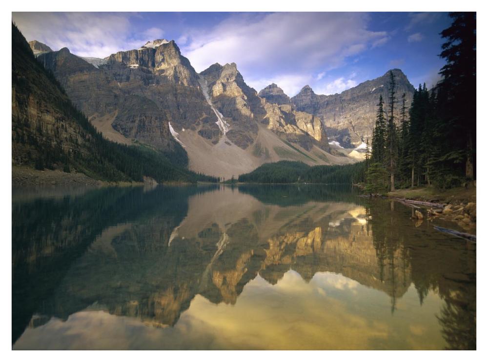 Wenkchemna Peaks And Moraine Lake, Banff National Park, Alberta, Canada-Paper Art-42X32