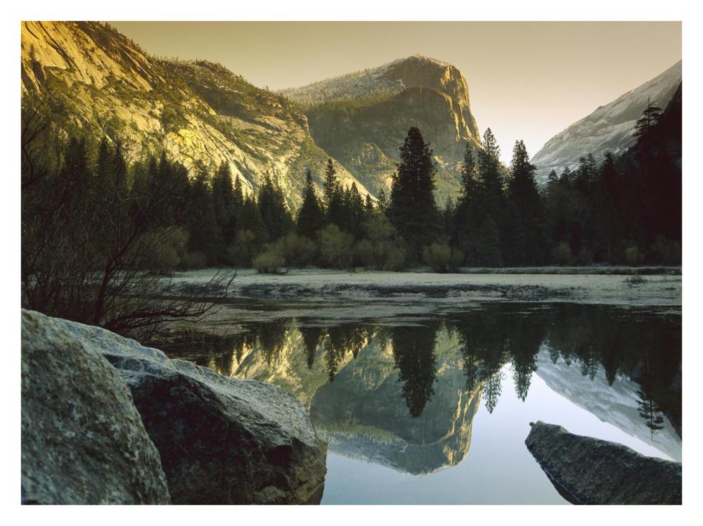 Mt Watkins Reflected In Mirror Lake, Yosemite National Park, California-Paper Art-34X26