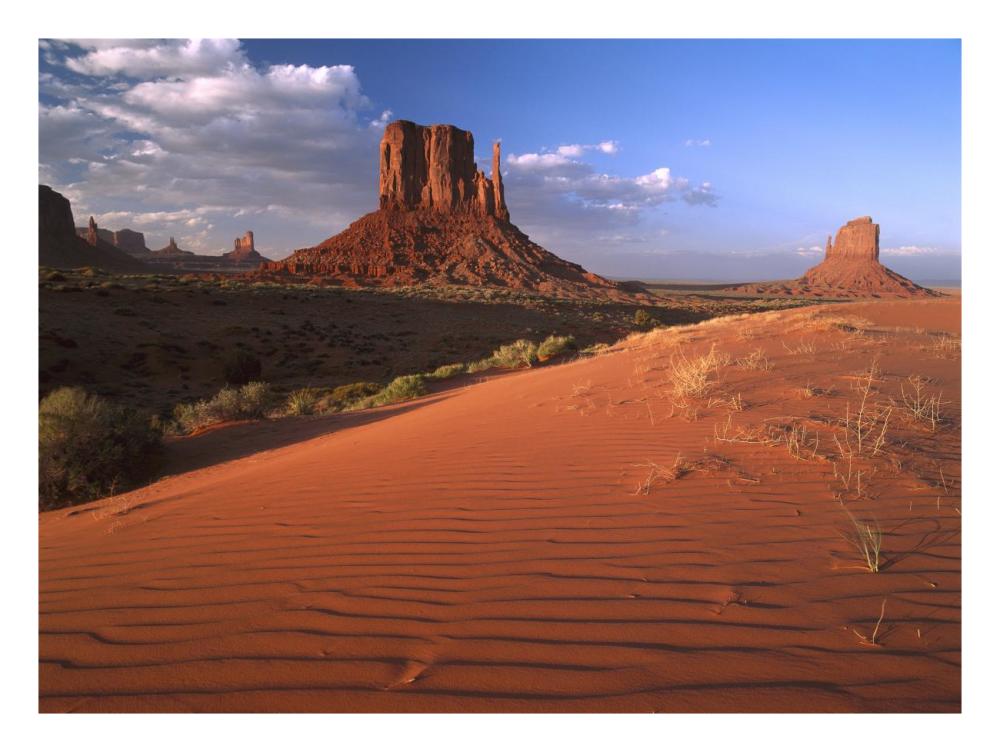 Sand Dunes And The Mittens, Monument Valley Navajo Tribal Park, Arizona-Paper Art-26X20