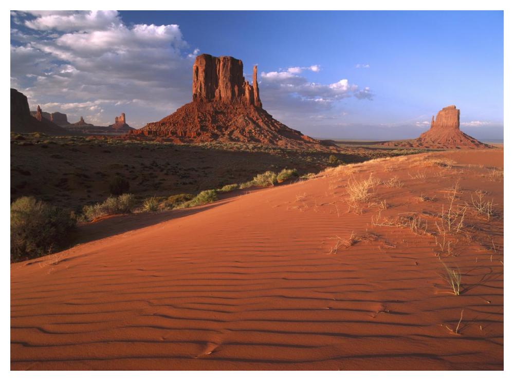 Sand Dunes And The Mittens, Monument Valley Navajo Tribal Park, Arizona-Paper Art-50X38